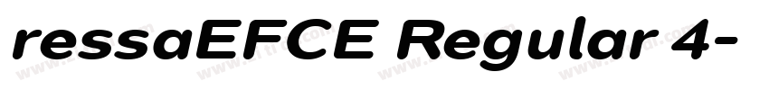 ressaEFCE Regular 4字体转换